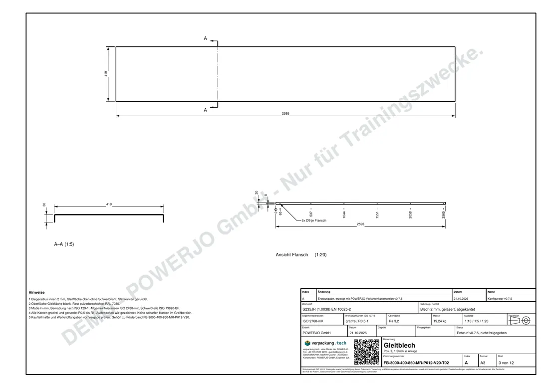 Einzelteile, Blatt 3