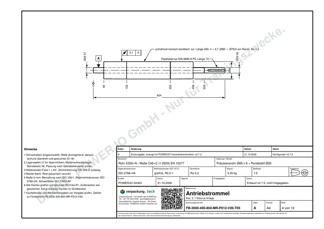 Einzelteile, Blatt 4